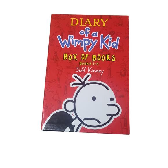 Diary of a Wimpy Kid Box Set Books 1–4 by Jeff Kinney 2014 Hardcover NWOT - Picture 1 of 2